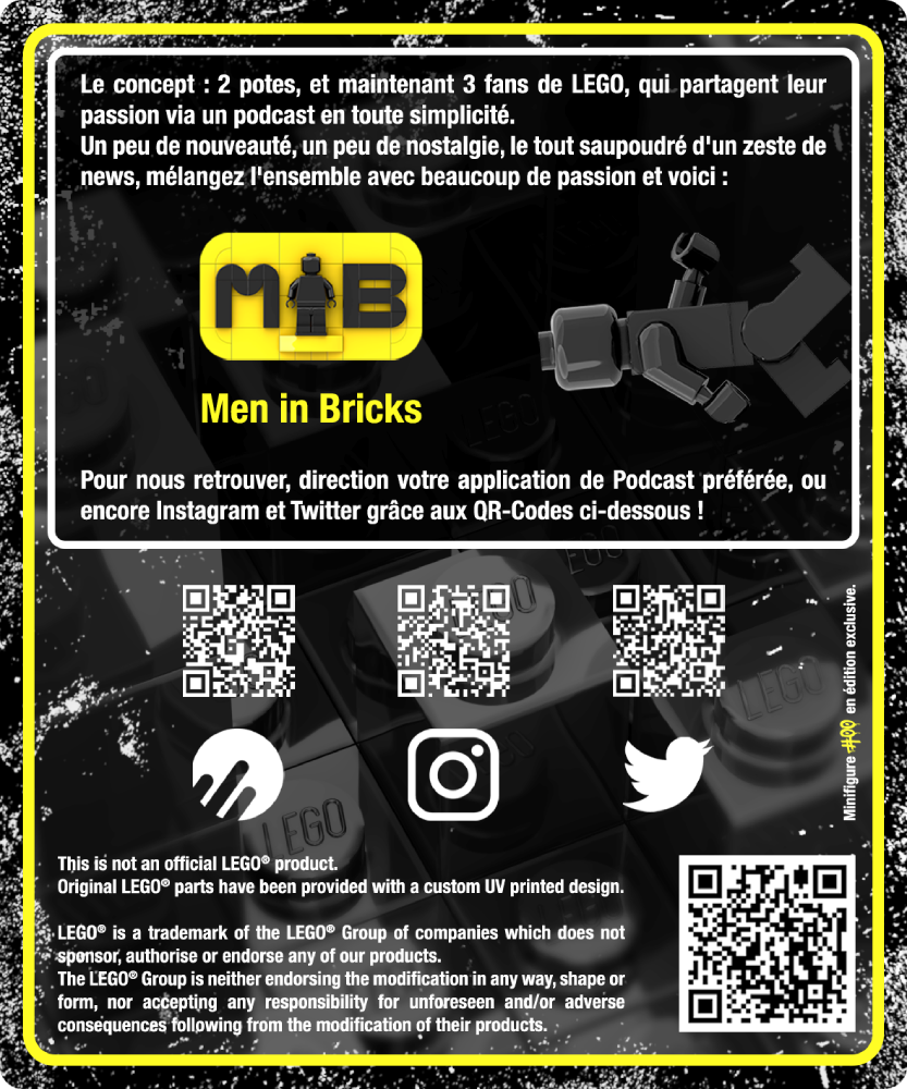Photo du packaging arrière de la custom Minifigure Men in Bricks