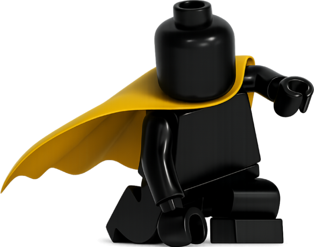 Minifigure Men in Bricks en mode Batman